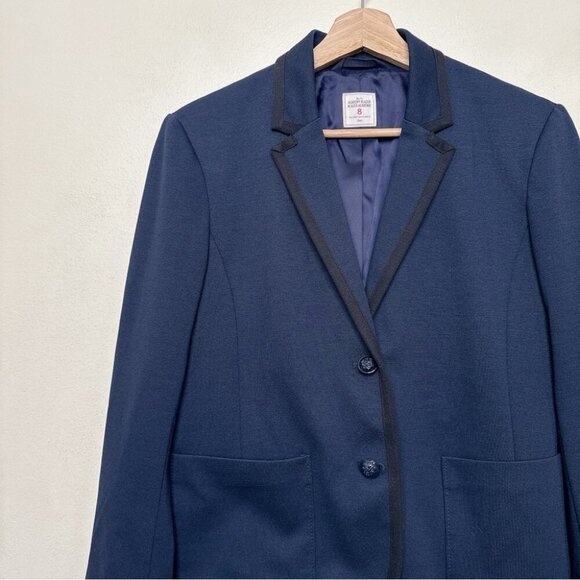 Gap Womens 8 The Academy Blazer Blue Dark Academia Button Blazer Jacket - Picture 8 of 16